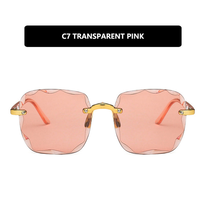 Women's trendy square sunglasses with luxurious metal frame Bowlift
