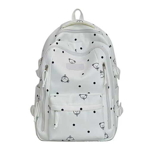Cute Polka Dot Print Backpack Bowlift