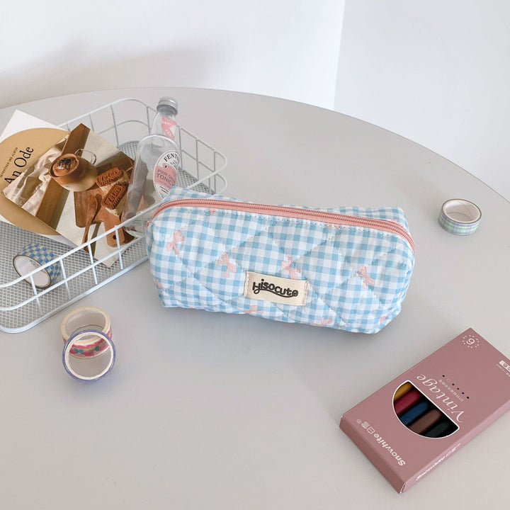 Stylish Quilted Pencil Case Bowlift