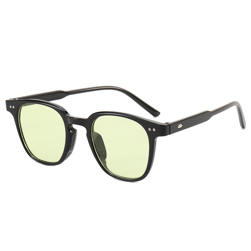 Women's fashionable square sunglasses with shiny frame Bowlift