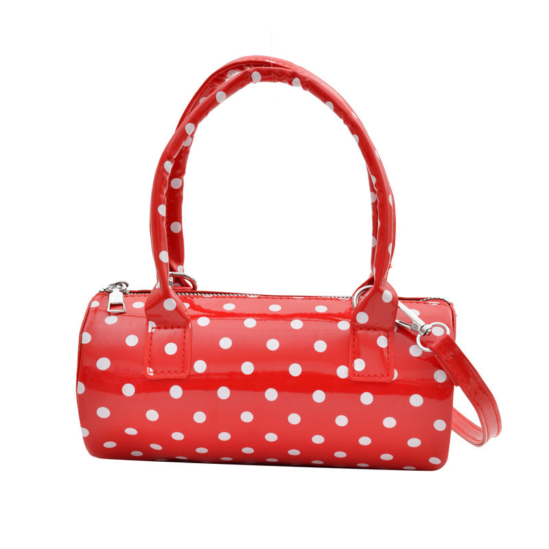WoChic Structured Polka Dot Handbag Bowlift