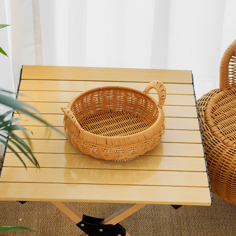 Artisan Woven Storage Basket Bowlift