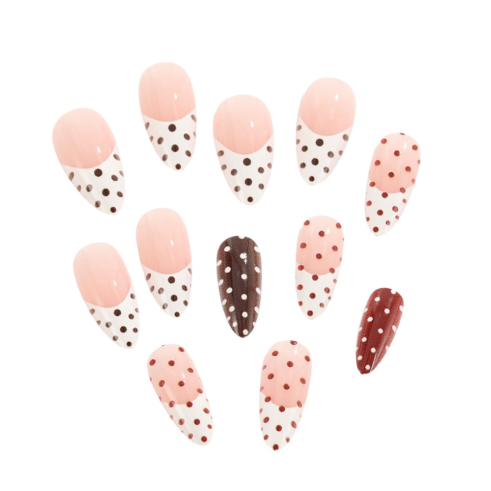Creative Art Nails in Modern Polka Dot Design Bowlift