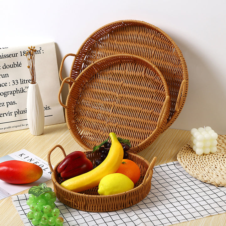 Heart-Shaped Woven Storage Basket Bowlift