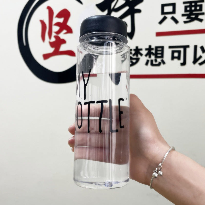Women's water bottle with innovative lid Bowlift