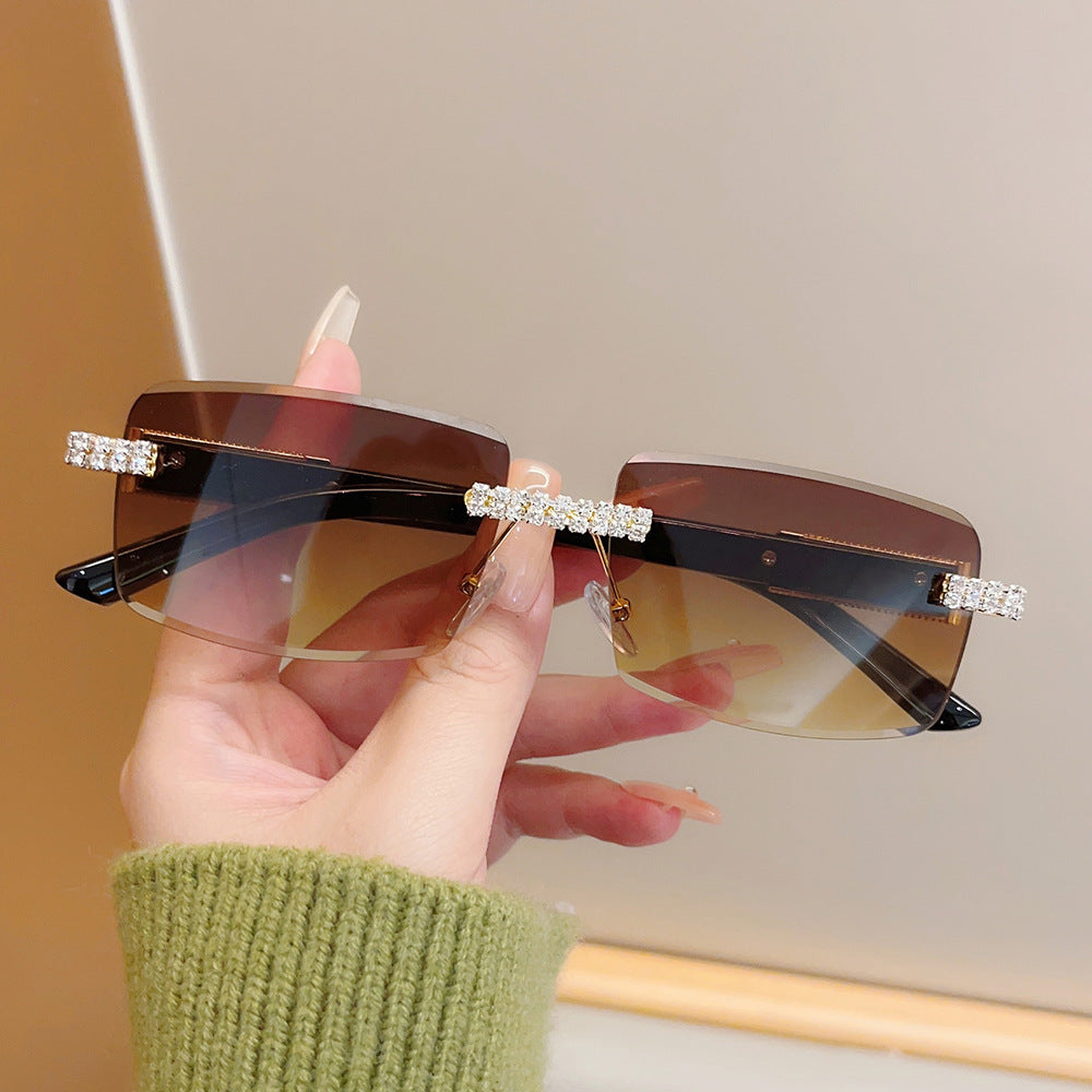 Decorative Square Frame Fashion Sunglasses Bowlift