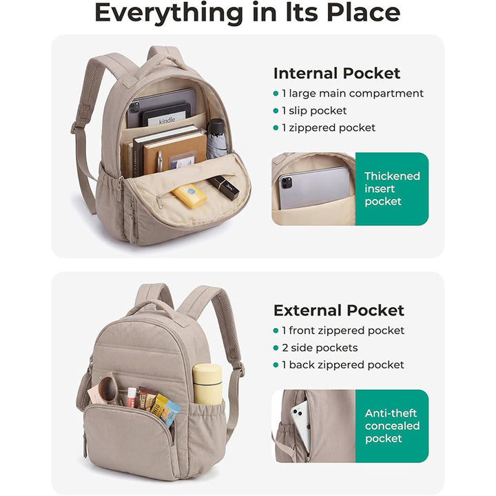 Lightweight Casual Backpack Bowlift