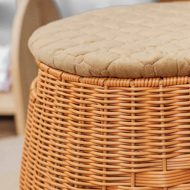 Woven Storage Ottoman Bowlift