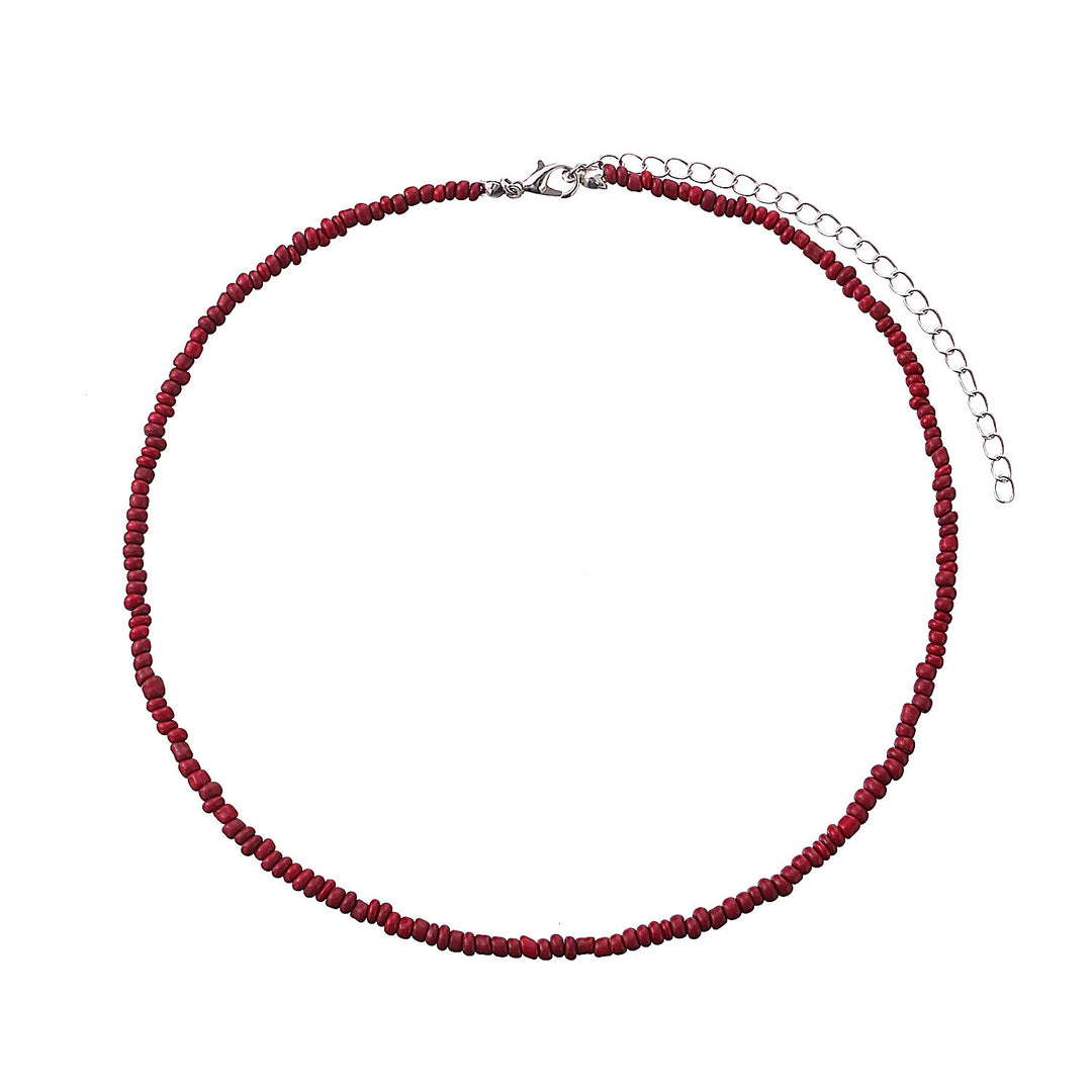 Colorful Beaded Choker Necklace Bowlift