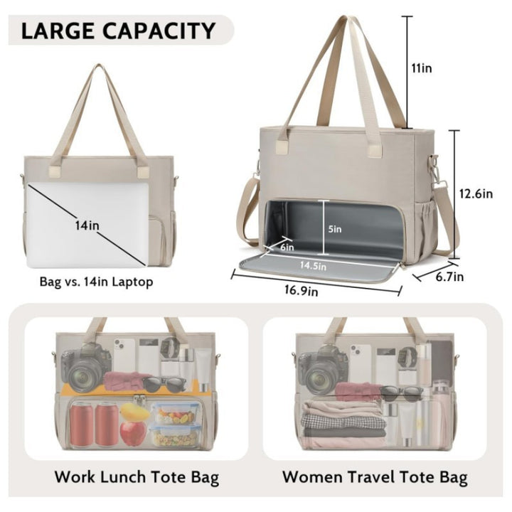 Insulated cooler bag with compartments Bowlift