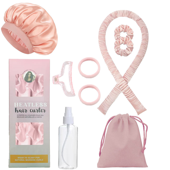 Heatless Curling Set with Headband and Accessories