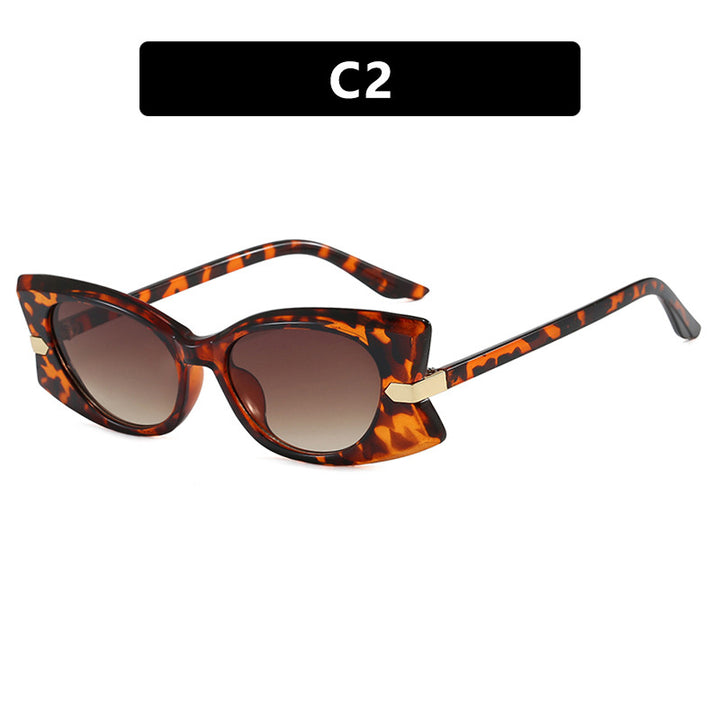 Women's Cat-Eye Sunglasses with stylish metal inserts and UV protection Bowlift