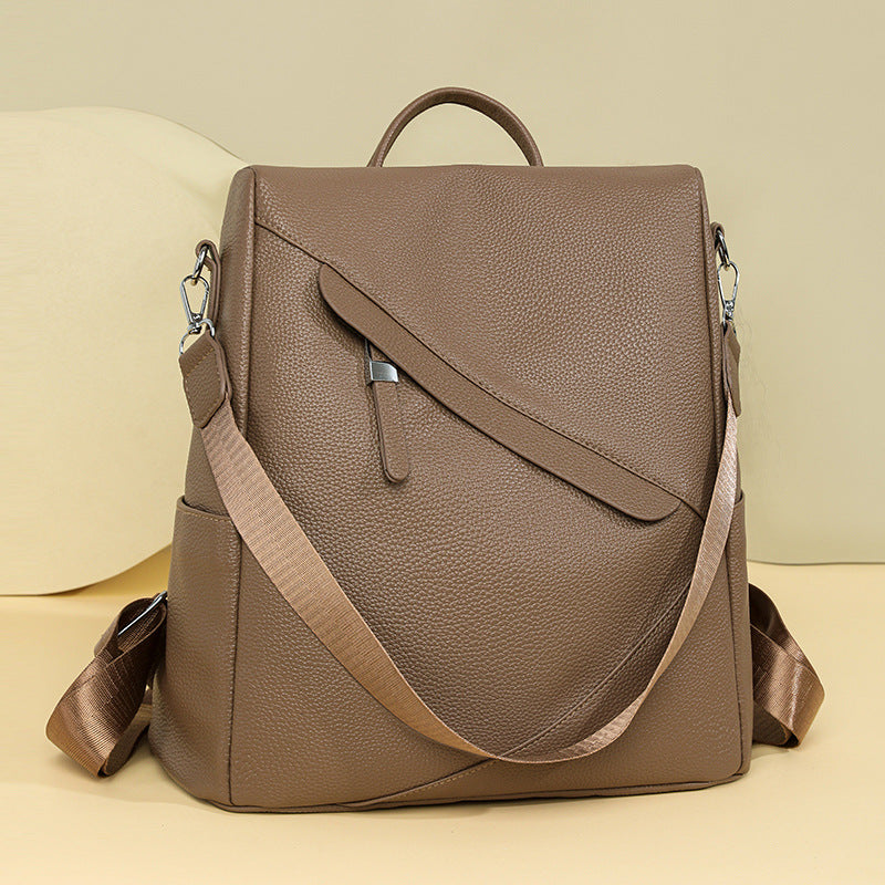 Elegant Leather Laptop Backpack Bowlift