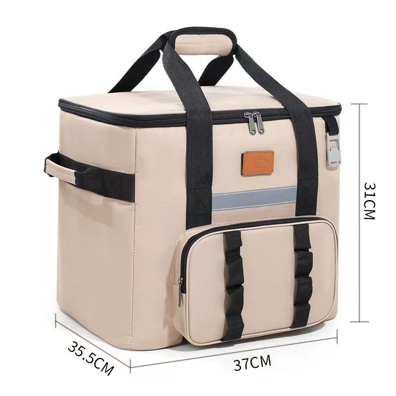 Women Insulated Picnic Cooler Bag with Side Pocket Bowlift