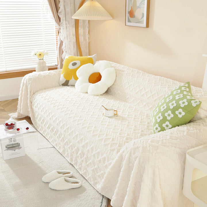 Cozy Textured Sofa Cover