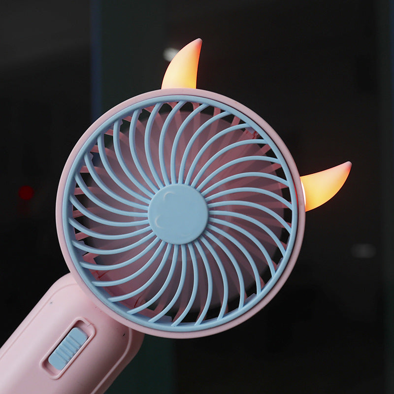 Women's Portable Handheld Fan with Cute Animal Design Bowlift