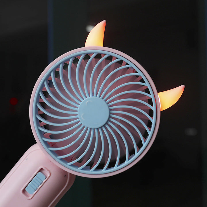 Ladies Portable Handheld Fan with Cute Bear Design Bowlift