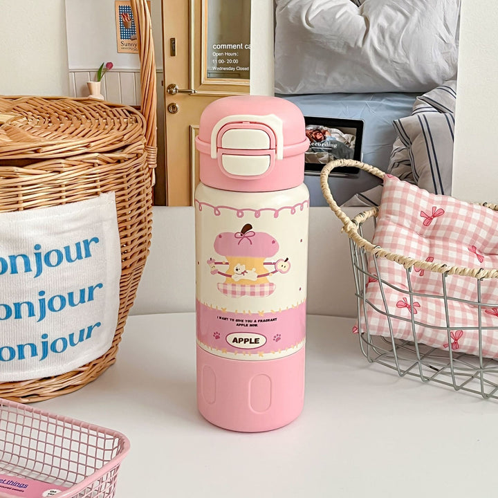 Women's Insulated Bottle with Cute Dog Design Bowlift