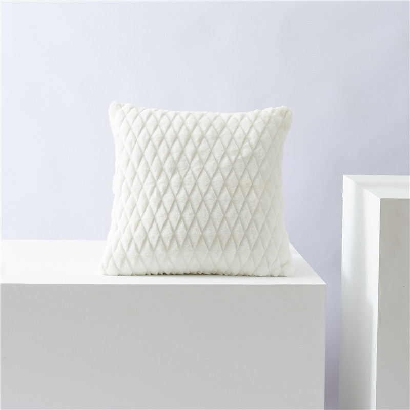 Luxurious Textured Quilted Throw Pillow