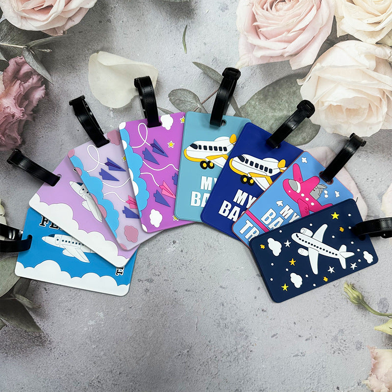 Airplane-Themed Luggage Tag Bowlift