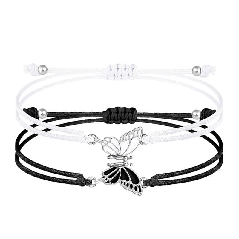 Butterfly Charm Necklace and Bracelet Set Bowlift
