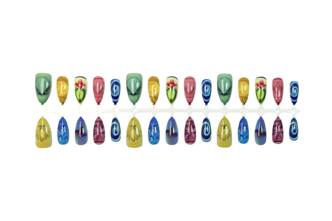 Nail art set with maritime designs and intricate embellishments Bowlift