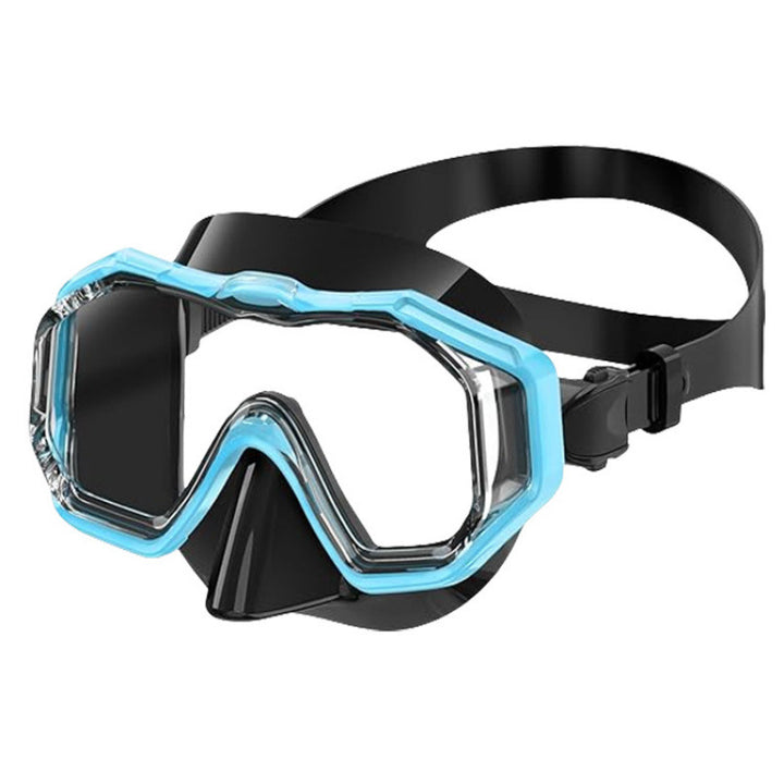 Diving mask with special field of vision and anti-fog technology Bowlift