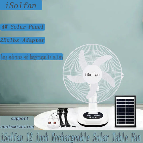 Ladies portable solar table fan with high capacity and long battery life Bowlift