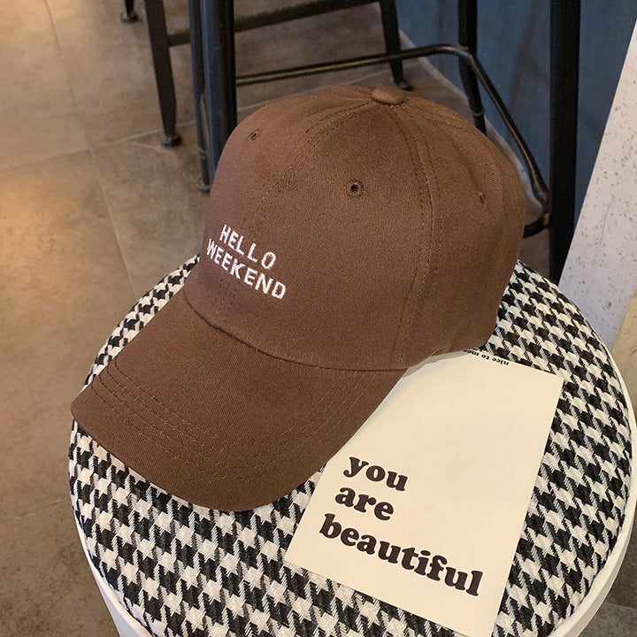 Stylish Cotton Baseball Cap with Inspirational Quote