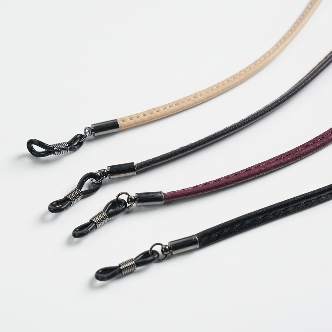 Stylish Leather Eyewear Retainer Bowlift