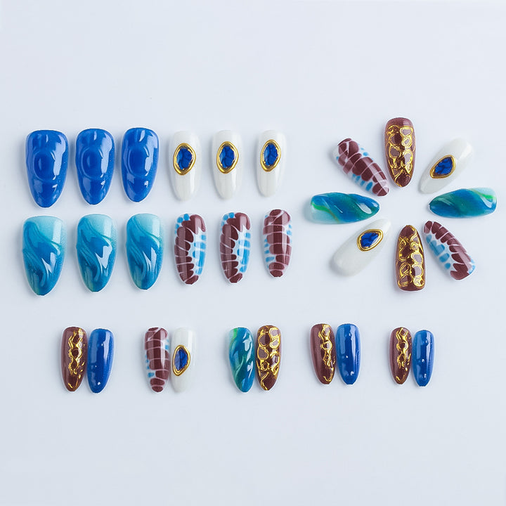 Artistic Press-On Nail Set Bowlift 1787542748