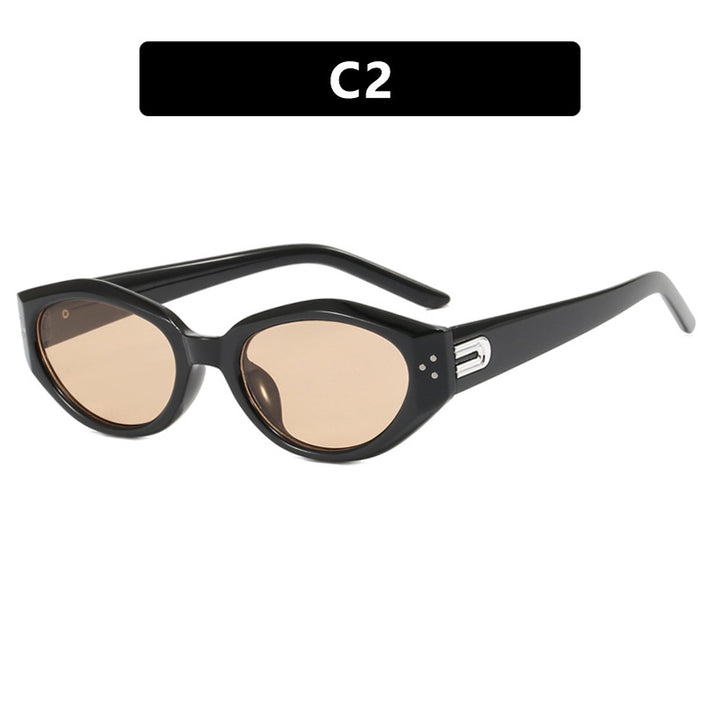 Women's Cat-Eye Sunglasses with Elegant Plastic Frame Bowlift