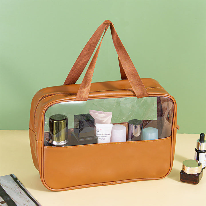 Cosmetic bag with transparent compartments Bowlift