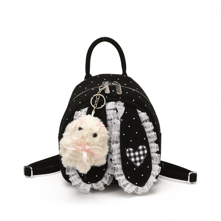 Cute backpack with detailed bunny ears applique Bowlift