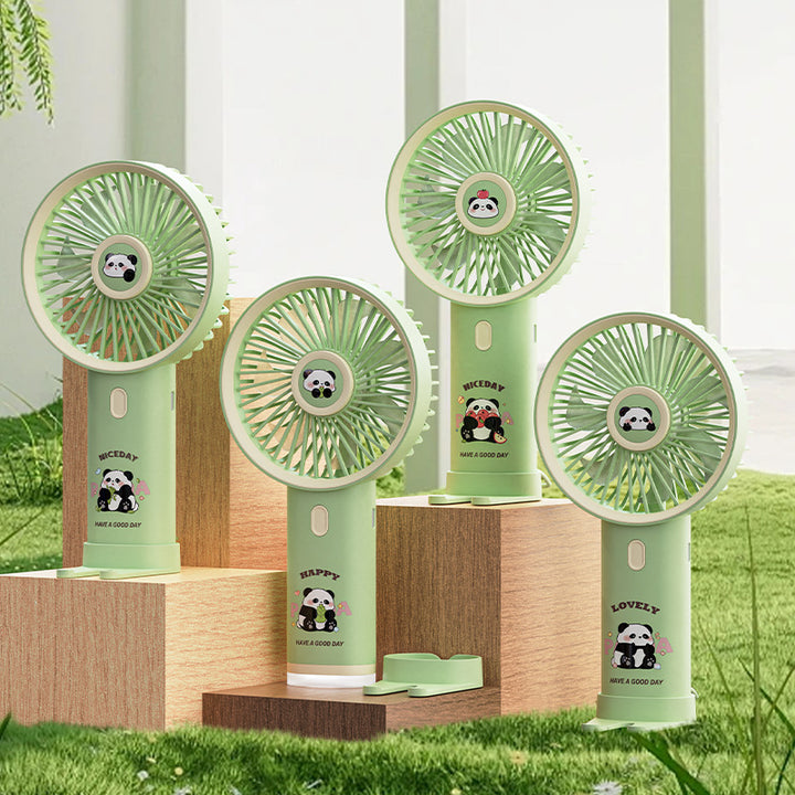 Women Portable Mini Fan with Cute Panda Design Bowlift