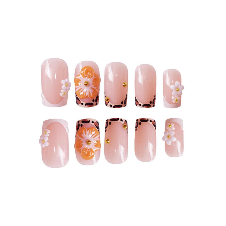 Artistic Floral Nail Art Set Bowlift