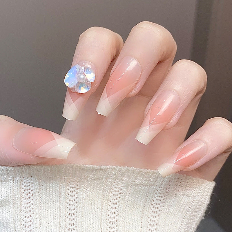 Stylish Press-On Nail Tips with Leopard Design Bowlift