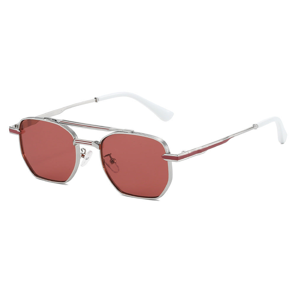Ladies stylish sunglasses with luxurious geometric frame and UV protection Bowlift
