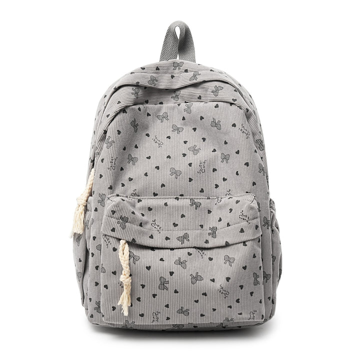 Textured Corduroy Everyday Backpack Bowlift