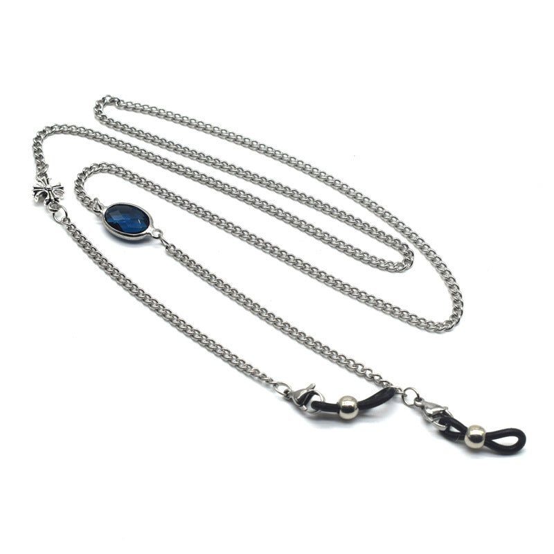 Elegant Gemstone Eyewear Chain Bowlift