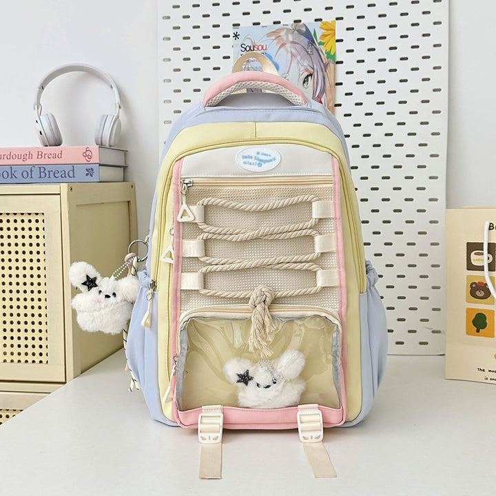 Multi-Functional Cartoon-Themed Backpack with Cute Accessories