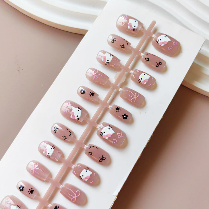 Kawaii Art Fake Nails In Playful Design Bowlift