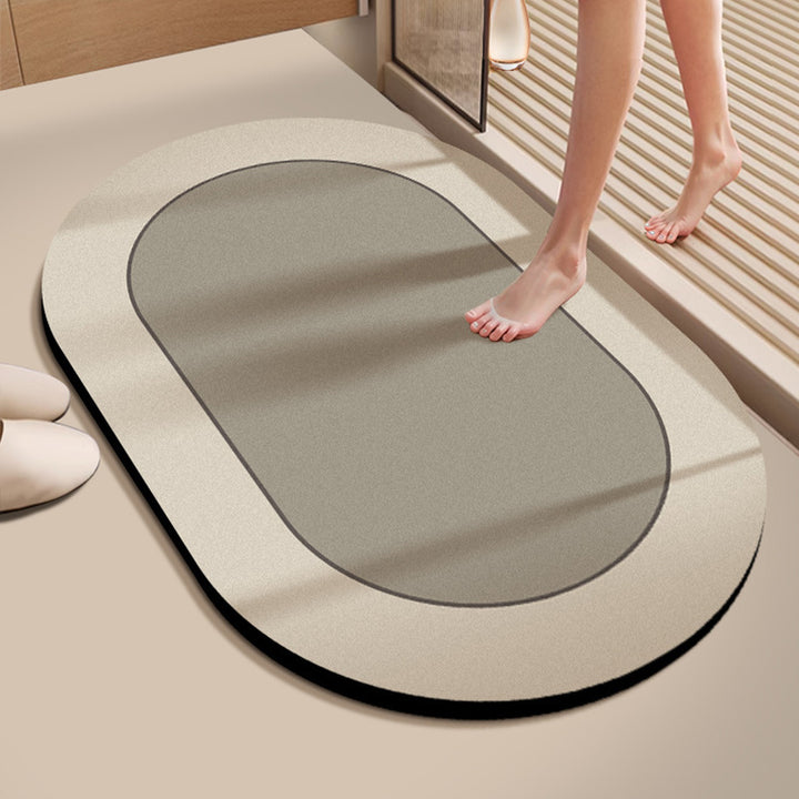 Absorbent Bathroom Floor Mat Bowlift