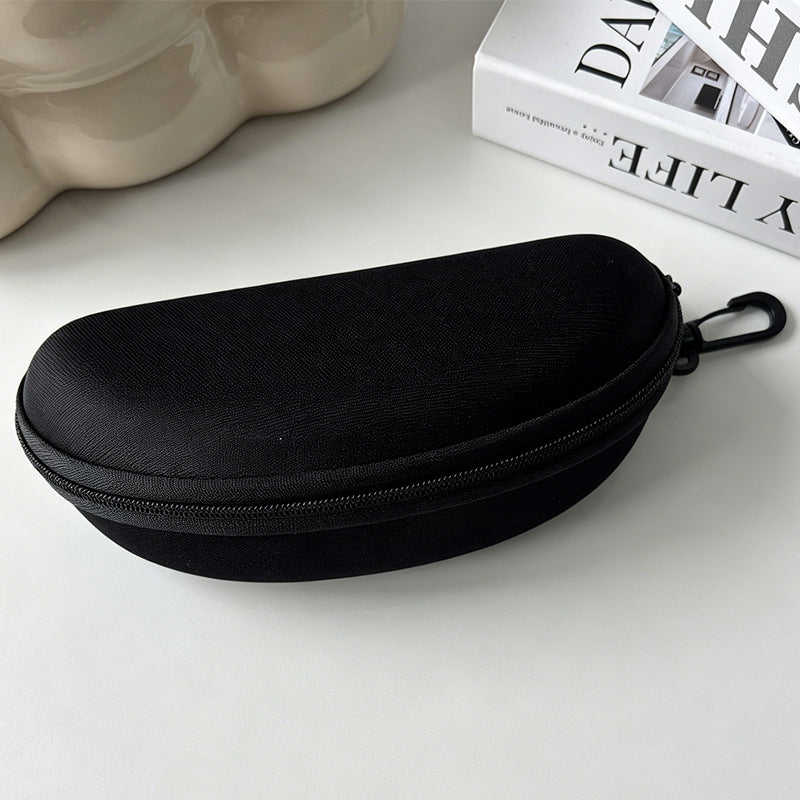 Hard-Shell Protective Sunglasses and Prescription Glasses Case with Zipper and Carabiner Bowlift