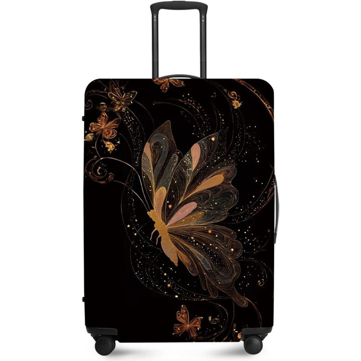 Unisex nan elastic suitcase cover with UV-resistant motif print and zip opening Bowlift