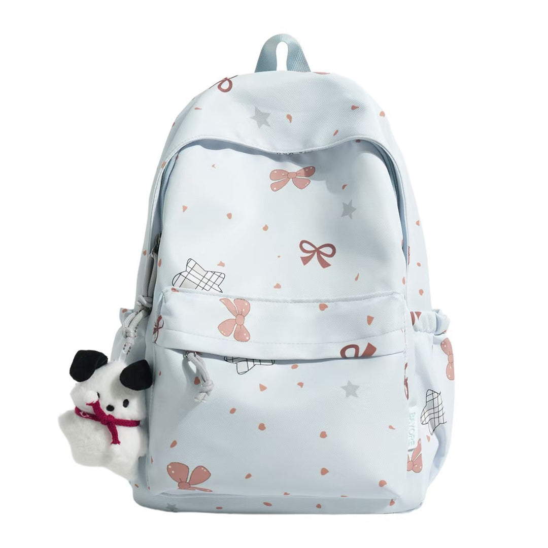 Adorable Bow-Patterned Backpack Bowlift