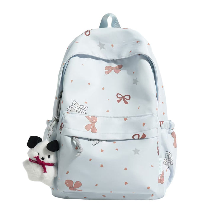 Adorable Bow-Patterned Backpack Bowlift