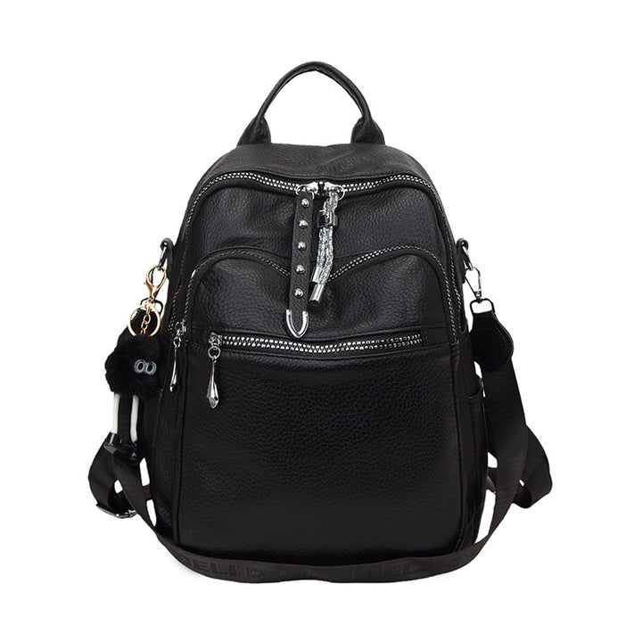 Stylish Multi-Functional Leather Backpack
