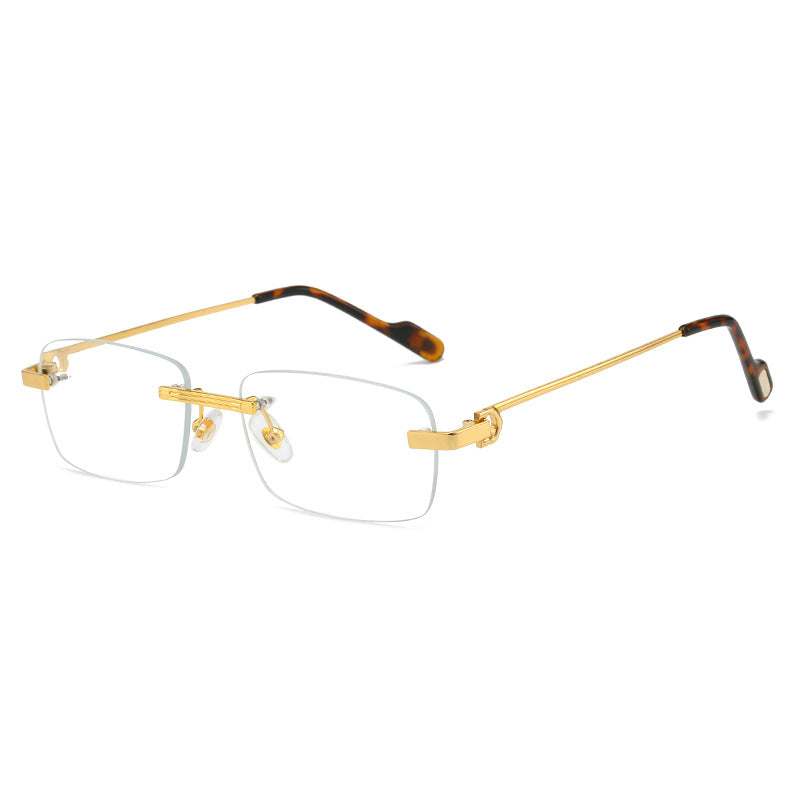 Women's fashionable rectangular sunglasses with delicate metal frame Bowlift
