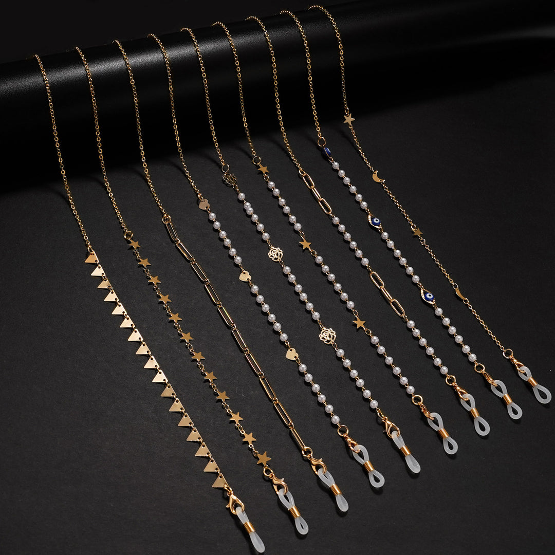 Trendy Geometric Eyewear Chain Bowlift